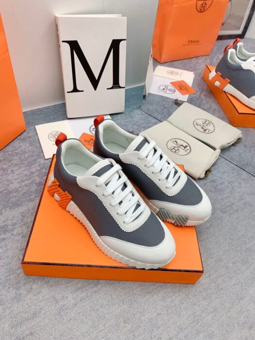 에르메스 바운싱 스니커즈 다크그레이화이트(H그레이오렌지) 레플리카 미러급 SA급 S급 고퀄리티 최상급 하이엔드 신발 [남성여성공용] 3