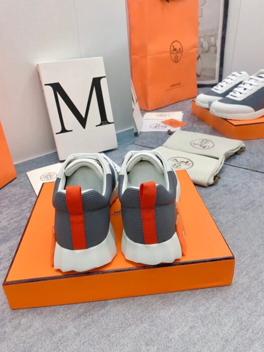 에르메스 바운싱 스니커즈 다크그레이화이트(H그레이오렌지) 레플리카 미러급 SA급 S급 고퀄리티 최상급 하이엔드 신발 [남성여성공용] 6