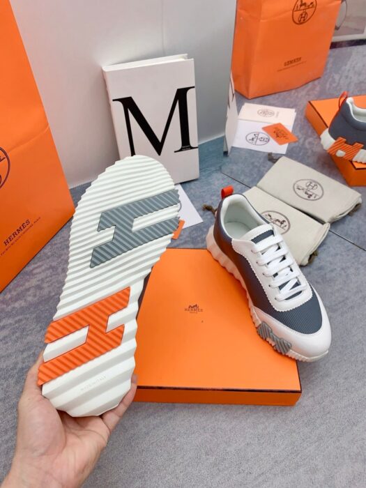 에르메스 바운싱 스니커즈 다크그레이화이트(H그레이오렌지) 레플리카 미러급 SA급 S급 고퀄리티 최상급 하이엔드 신발 [남성여성공용] 9