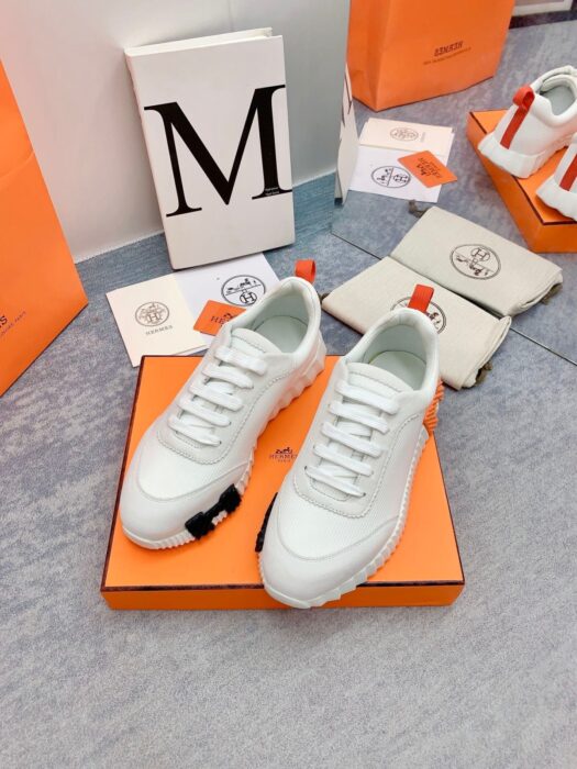 에르메스 바운싱 스니커즈 화이트(H블랙오렌지) 레플리카 미러급 SA급 S급 고퀄리티 최상급 하이엔드 신발 [남성여성공용] 4