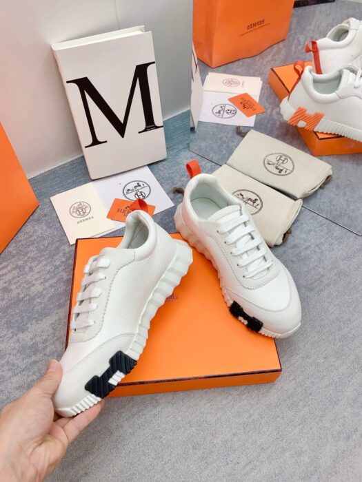 에르메스 바운싱 스니커즈 화이트(H블랙오렌지) 레플리카 미러급 SA급 S급 고퀄리티 최상급 하이엔드 신발 [남성여성공용] 10