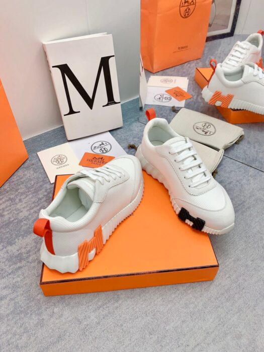 에르메스 바운싱 스니커즈 화이트(H블랙오렌지) 레플리카 미러급 SA급 S급 고퀄리티 최상급 하이엔드 신발 [남성여성공용] 7