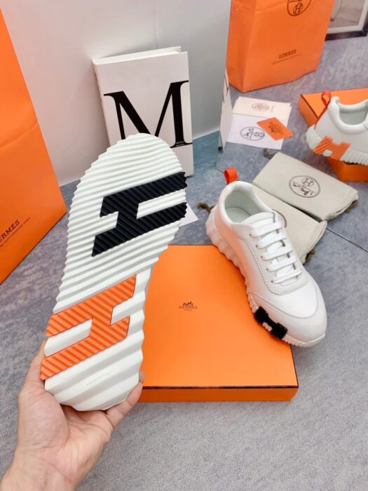 에르메스 바운싱 스니커즈 화이트(H블랙오렌지) 레플리카 미러급 SA급 S급 고퀄리티 최상급 하이엔드 신발 [남성여성공용] 9