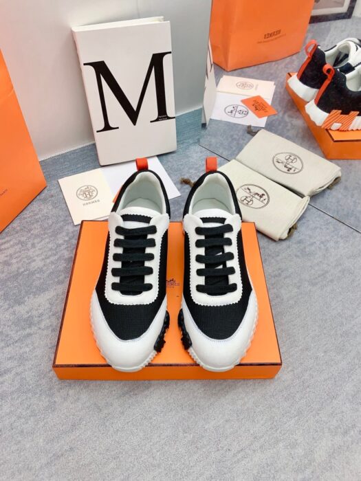 에르메스 바운싱 스니커즈 블랙화이트(H블랙오렌지) 레플리카 미러급 SA급 S급 고퀄리티 최상급 하이엔드 신발 [남성여성공용] 2