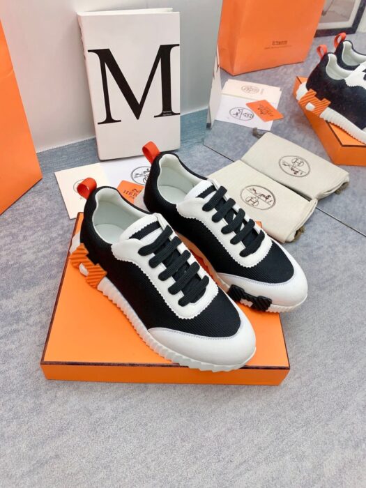 에르메스 바운싱 스니커즈 블랙화이트(H블랙오렌지) 레플리카 미러급 SA급 S급 고퀄리티 최상급 하이엔드 신발 [남성여성공용] 3