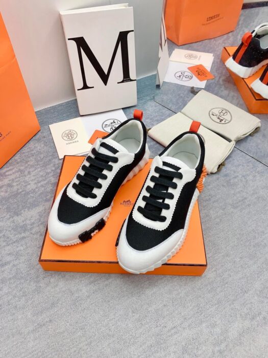 에르메스 바운싱 스니커즈 블랙화이트(H블랙오렌지) 레플리카 미러급 SA급 S급 고퀄리티 최상급 하이엔드 신발 [남성여성공용] 4