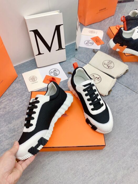 에르메스 바운싱 스니커즈 블랙화이트(H블랙오렌지) 레플리카 미러급 SA급 S급 고퀄리티 최상급 하이엔드 신발 [남성여성공용] 10