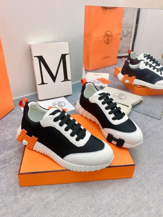 에르메스 바운싱 스니커즈 블랙화이트(H블랙오렌지) 레플리카 미러급 SA급 S급 고퀄리티 최상급 하이엔드 신발 [남성여성공용] 8