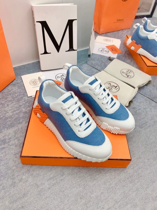 에르메스 바운싱 스니커즈 블루화이트(H화이트오렌지) 레플리카 미러급 SA급 S급 고퀄리티 최상급 하이엔드 신발 [남성여성공용] 3