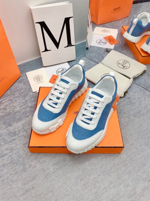 에르메스 바운싱 스니커즈 블루화이트(H화이트오렌지) 레플리카 미러급 SA급 S급 고퀄리티 최상급 하이엔드 신발 [남성여성공용] 4