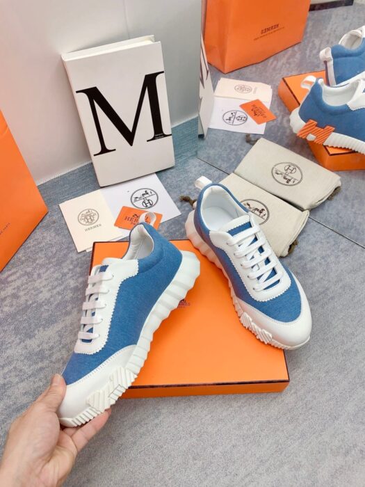 에르메스 바운싱 스니커즈 블루화이트(H화이트오렌지) 레플리카 미러급 SA급 S급 고퀄리티 최상급 하이엔드 신발 [남성여성공용] 10