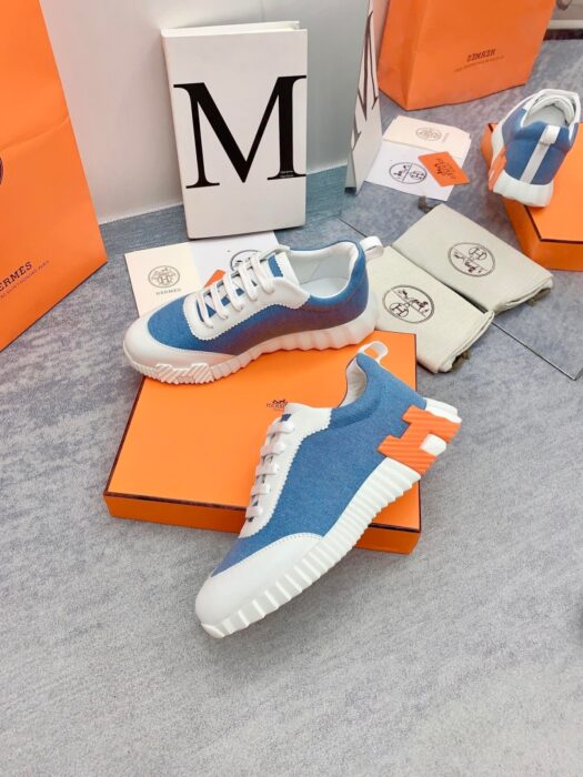 에르메스 바운싱 스니커즈 블루화이트(H화이트오렌지) 레플리카 미러급 SA급 S급 고퀄리티 최상급 하이엔드 신발 [남성여성공용] 5