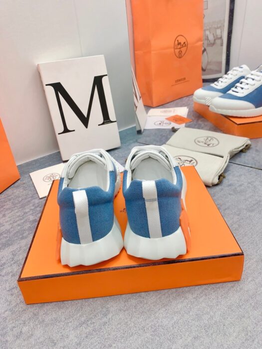 에르메스 바운싱 스니커즈 블루화이트(H화이트오렌지) 레플리카 미러급 SA급 S급 고퀄리티 최상급 하이엔드 신발 [남성여성공용] 6