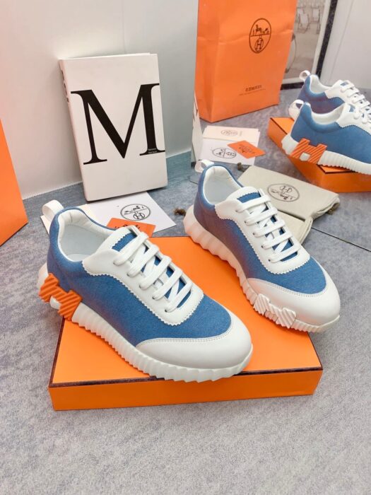 에르메스 바운싱 스니커즈 블루화이트(H화이트오렌지) 레플리카 미러급 SA급 S급 고퀄리티 최상급 하이엔드 신발 [남성여성공용] 8