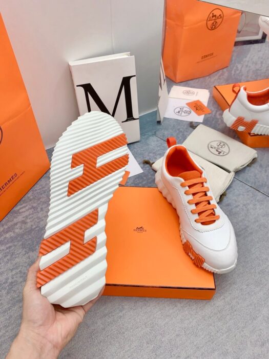 에르메스 바운싱 스니커즈 화이트(H오렌지) 레플리카 미러급 SA급 S급 고퀄리티 최상급 하이엔드 신발 [남성여성공용] 9