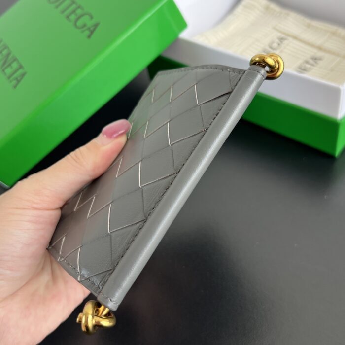보테가베네타 솔스티스 비즈니스 카드 케이스 그레이 810596 레플리카 미러급 SA급 S급 고퀄리티 최상급 하이엔드 지갑 [남성여성공용] 5