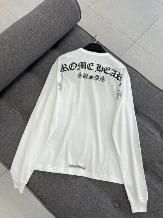 크롬하츠 스크립트 레터 로고 롱슬리브 티셔츠 레플리카 미러급 SA급 S급 고퀄리티 하이엔드 최상급 의류 [남성여성공용] 17