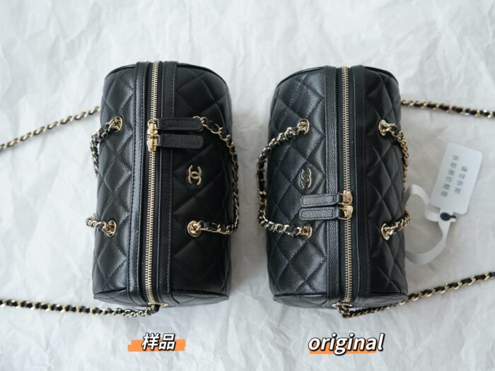 샤넬 체인핸들 미니 볼링백 블랙 샴페인골드 캐비어 레플리카 미러급 SA급 S급 고퀄리티 최상급 하이엔드 가방 [여성] 3