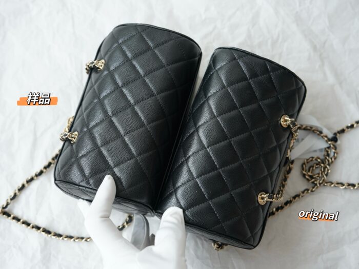 샤넬 체인핸들 미니 볼링백 블랙 샴페인골드 캐비어 레플리카 미러급 SA급 S급 고퀄리티 최상급 하이엔드 가방 [여성] 6