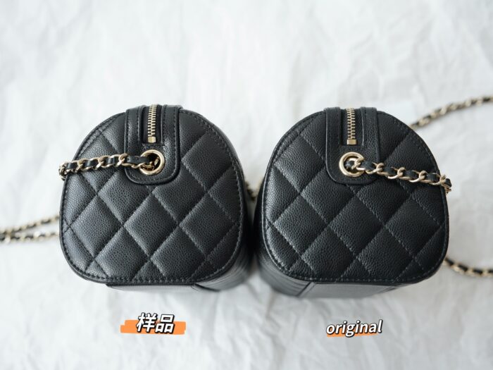 샤넬 체인핸들 미니 볼링백 블랙 샴페인골드 캐비어 레플리카 미러급 SA급 S급 고퀄리티 최상급 하이엔드 가방 [여성] 8
