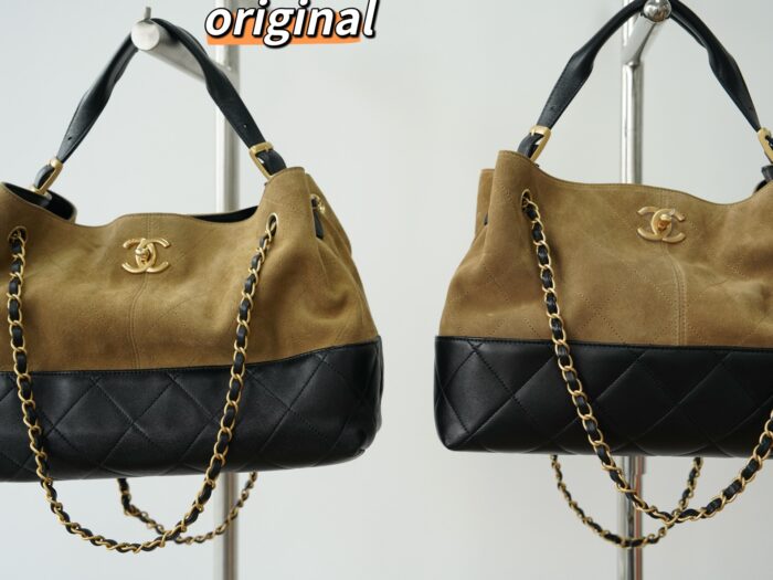 샤넬 25A 버킷백 체인 골드 메탈 이음 카키 스몰 레플리카 미러급 SA급 S급 고퀄리티 최상급 하이엔드 가방 [여성] 4