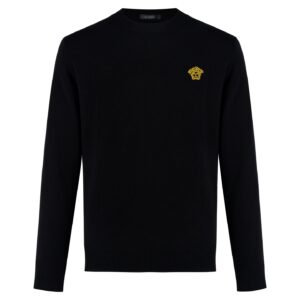 베르사체 메두사 스몰 로고 자수 니트 블랙 레플리카 미러급 SA급 S급 고퀄리티 하이엔드 최상급 의류 [남성여성공용]