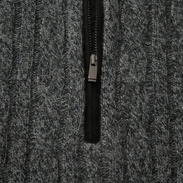 로로피아나 반지퍼 자카드 니트 그레이 레플리카 미러급 SA급 S급 고퀄리티 하이엔드 최상급 의류 [남성] 8