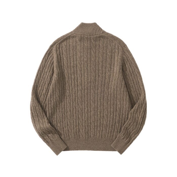 로로피아나 반지퍼 자카드 니트 라이트 브라운 레플리카 미러급 SA급 S급 고퀄리티 하이엔드 최상급 의류 [남성] 4