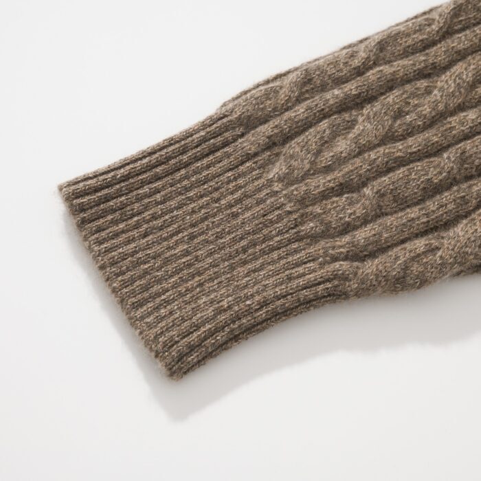 로로피아나 반지퍼 자카드 니트 라이트 브라운 레플리카 미러급 SA급 S급 고퀄리티 하이엔드 최상급 의류 [남성] 9