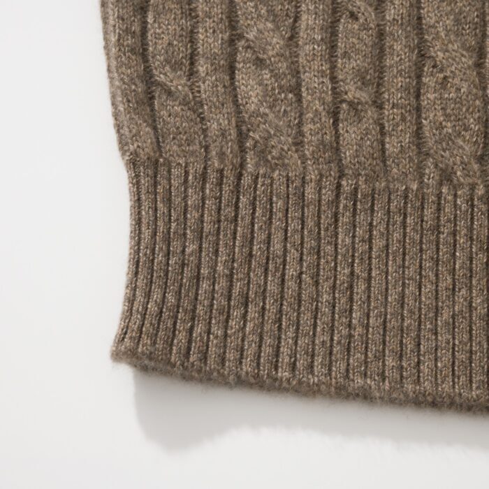 로로피아나 반지퍼 자카드 니트 라이트 브라운 레플리카 미러급 SA급 S급 고퀄리티 하이엔드 최상급 의류 [남성] 10