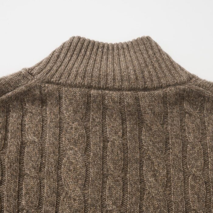 로로피아나 반지퍼 자카드 니트 라이트 브라운 레플리카 미러급 SA급 S급 고퀄리티 하이엔드 최상급 의류 [남성] 6