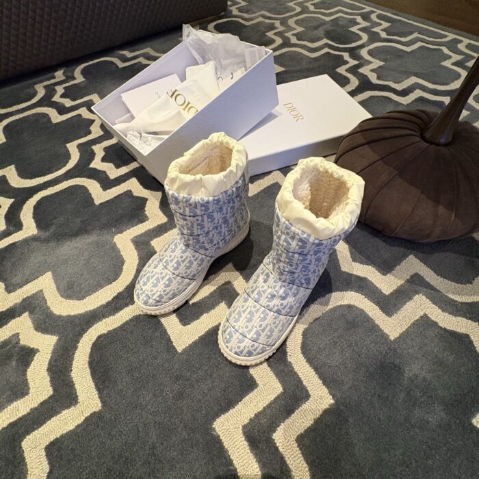 디올알프스 디올 프로스트 앵클 부츠 디올 오블리크 퀼티드 나일론 샴브레이 블루 에크루 레플리카 미러급 SA급 S급 고퀄리티 최상급 하이엔드 신발 [여성] 7