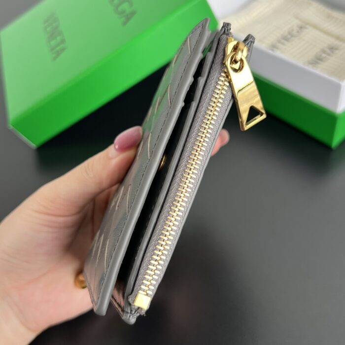 보테가베네타 솔스티스 스몰 반지갑 그레이 788055 레플리카 미러급 SA급 S급 고퀄리티 최상급 하이엔드 지갑 [남성여성공용] 5