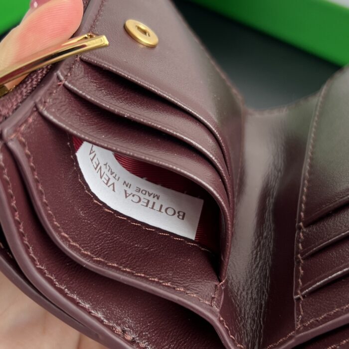 보테가베네타 솔스티스 스몰 반지갑 와인 788055 레플리카 미러급 SA급 S급 고퀄리티 최상급 하이엔드 지갑 [남성여성공용] 9