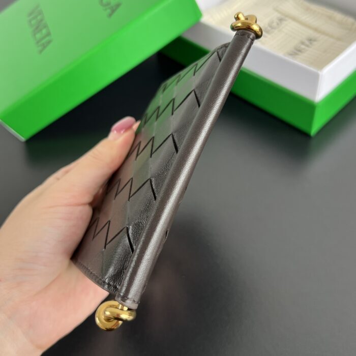 보테가베네타 솔스티스 스몰 반지갑 초콜릿 788055 레플리카 미러급 SA급 S급 고퀄리티 최상급 하이엔드 지갑 [남성여성공용] 5