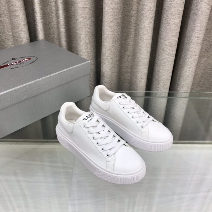 프라다 로고 클래식 레더 로우탑 스니커즈 레플리카 미러급 SA급 S급 고퀄리티 최상급 하이엔드 신발 [남성여성공용] 6