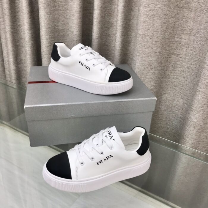 프라다 로고 레더 스니커즈 레플리카 미러급 SA급 S급 고퀄리티 최상급 하이엔드 신발 [남성여성공용] 2