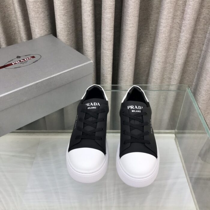 프라다 로고 레더 스니커즈 레플리카 미러급 SA급 S급 고퀄리티 최상급 하이엔드 신발 [남성여성공용] 2