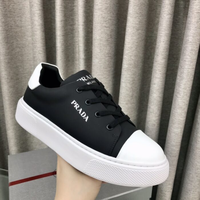 프라다 로고 레더 스니커즈 레플리카 미러급 SA급 S급 고퀄리티 최상급 하이엔드 신발 [남성여성공용] 5