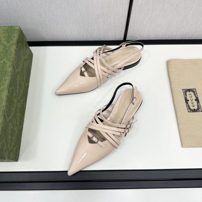 구찌 레더 스트랩 플랫 슈즈 레플리카 미러급 SA급 S급 고퀄리티 최상급 하이엔드 신발 [여성] 3