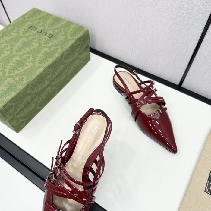 구찌 레더 스트랩 플랫 슈즈 레플리카 미러급 SA급 S급 고퀄리티 최상급 하이엔드 신발 [여성] 9