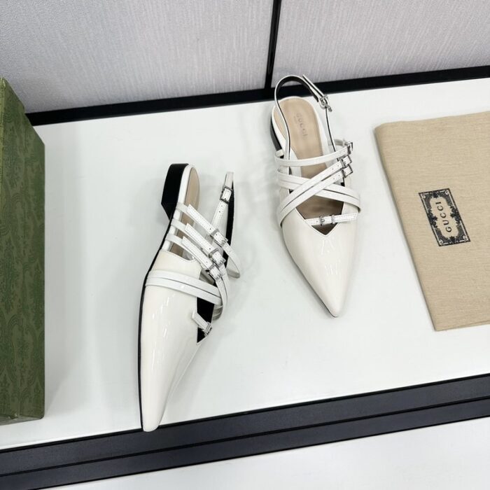 구찌 레더 스트랩 플랫 슈즈 레플리카 미러급 SA급 S급 고퀄리티 최상급 하이엔드 신발 [여성] 4