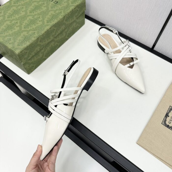 구찌 레더 스트랩 플랫 슈즈 레플리카 미러급 SA급 S급 고퀄리티 최상급 하이엔드 신발 [여성] 5