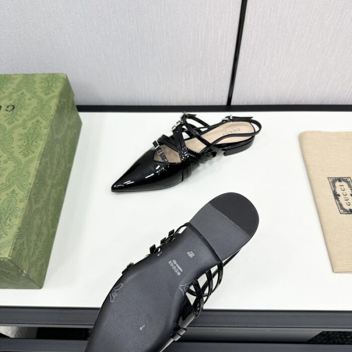 구찌 레더 스트랩 플랫 슈즈 레플리카 미러급 SA급 S급 고퀄리티 최상급 하이엔드 신발 [여성] 6