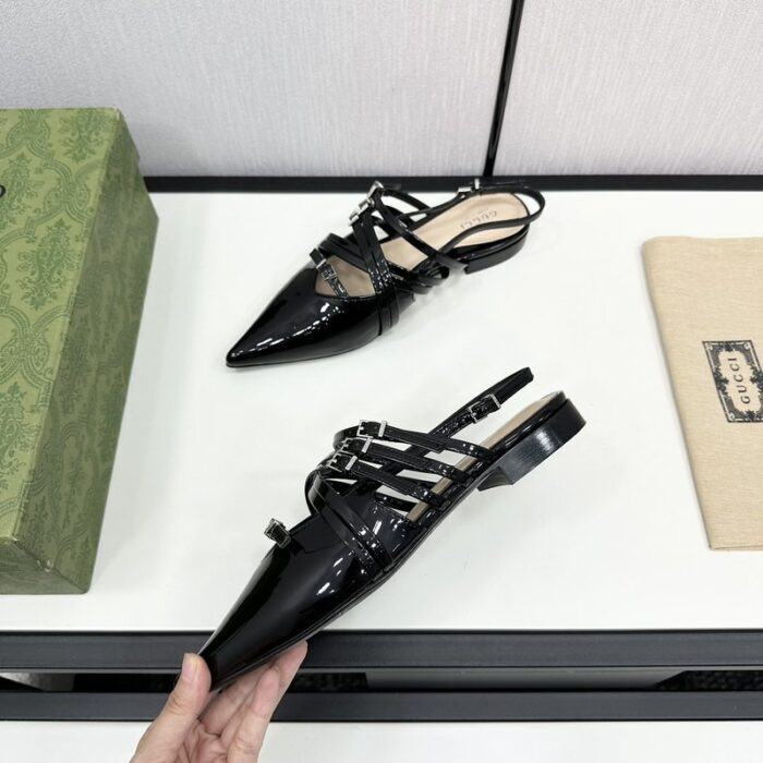 구찌 레더 스트랩 플랫 슈즈 레플리카 미러급 SA급 S급 고퀄리티 최상급 하이엔드 신발 [여성] 4