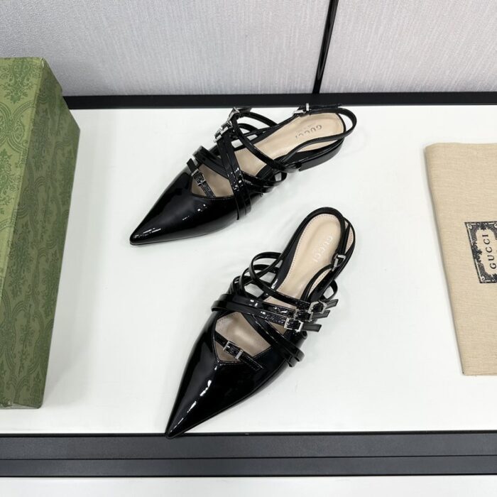 구찌 레더 스트랩 플랫 슈즈 레플리카 미러급 SA급 S급 고퀄리티 최상급 하이엔드 신발 [여성] 3