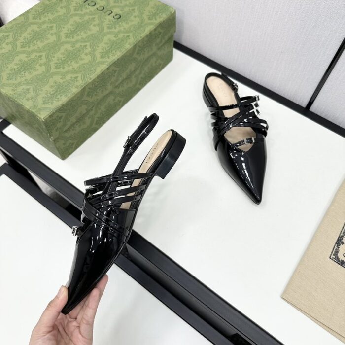 구찌 레더 스트랩 플랫 슈즈 레플리카 미러급 SA급 S급 고퀄리티 최상급 하이엔드 신발 [여성] 5