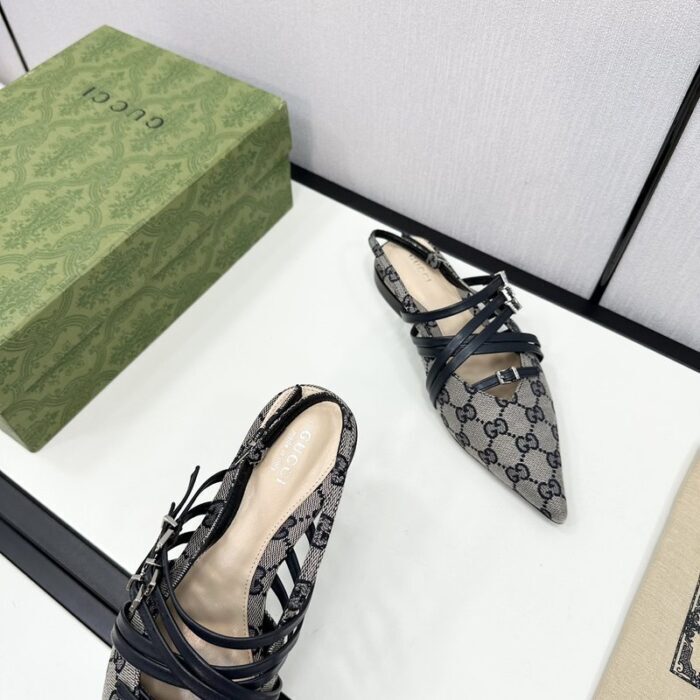 구찌 레더 스트랩 플랫 슈즈 레플리카 미러급 SA급 S급 고퀄리티 최상급 하이엔드 신발 [여성] 5