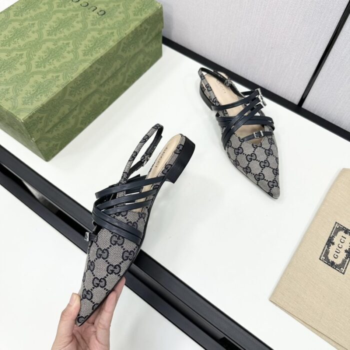 구찌 레더 스트랩 플랫 슈즈 레플리카 미러급 SA급 S급 고퀄리티 최상급 하이엔드 신발 [여성] 4