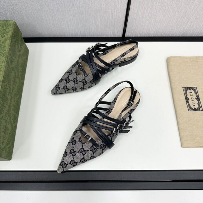 구찌 레더 스트랩 플랫 슈즈 레플리카 미러급 SA급 S급 고퀄리티 최상급 하이엔드 신발 [여성] 3